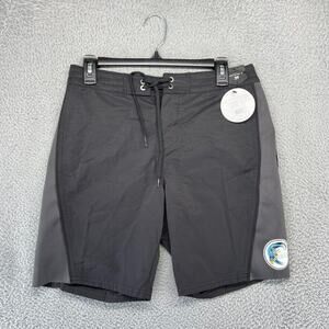 O'Neill Board Shorts Men's 29 Black Gray Suntrunk Above knee Swim Trunks NEW